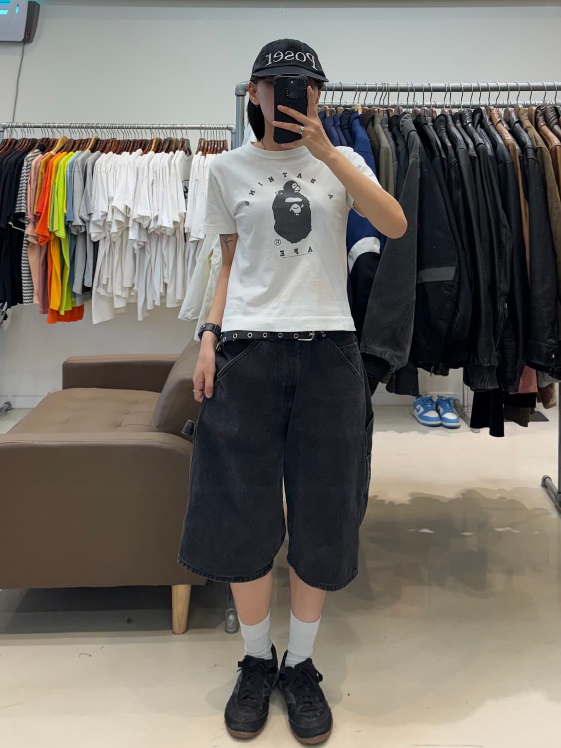 베이프 베이비 온 사루 티셔츠 상품이미지9