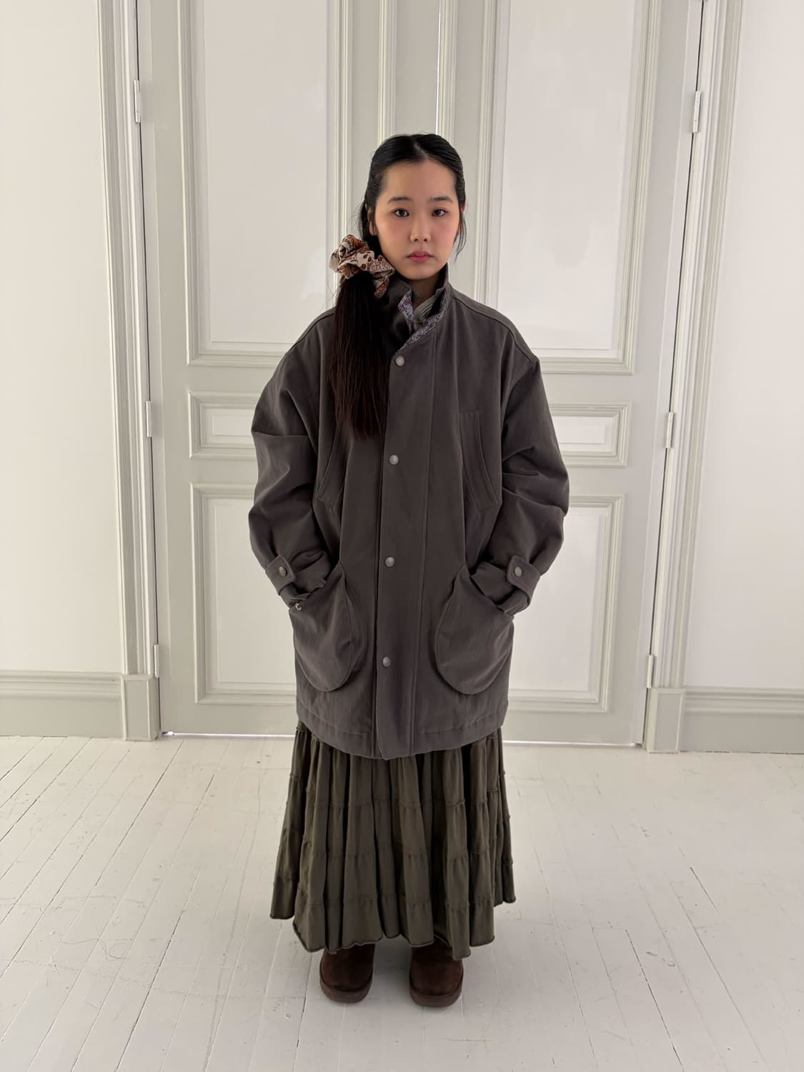 콜로신스 BOTANIC LINED FIELD JACKET 차콜 상품이미지3