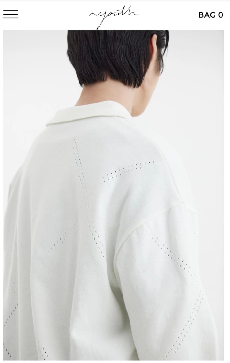 유스 youth H/S 니트 카라 티셔츠 상품이미지5