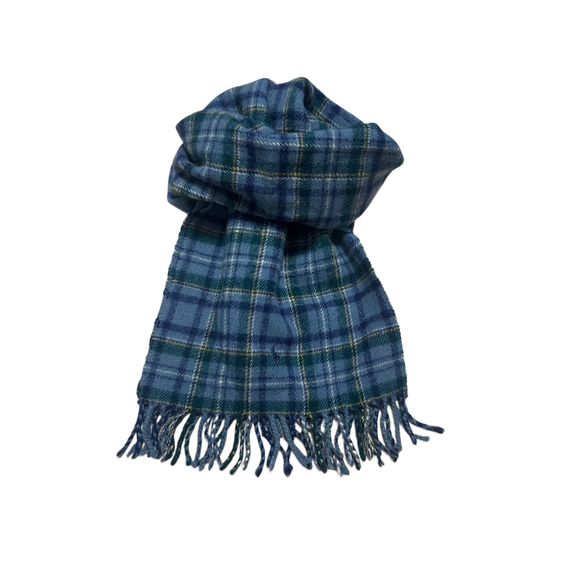 폴로 랄프로렌 램스 울 블루체크 머플러 목도리 상품이미지1
