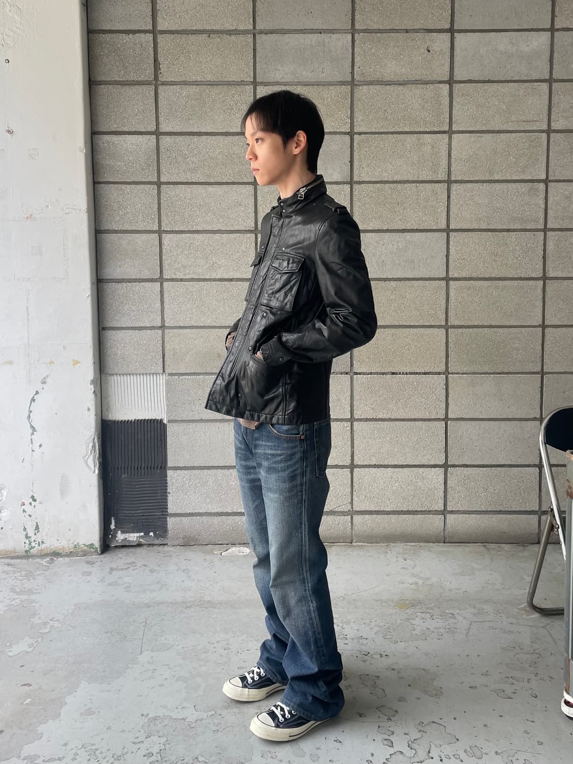 나노유니버스 레더 m65 자켓 상품이미지2