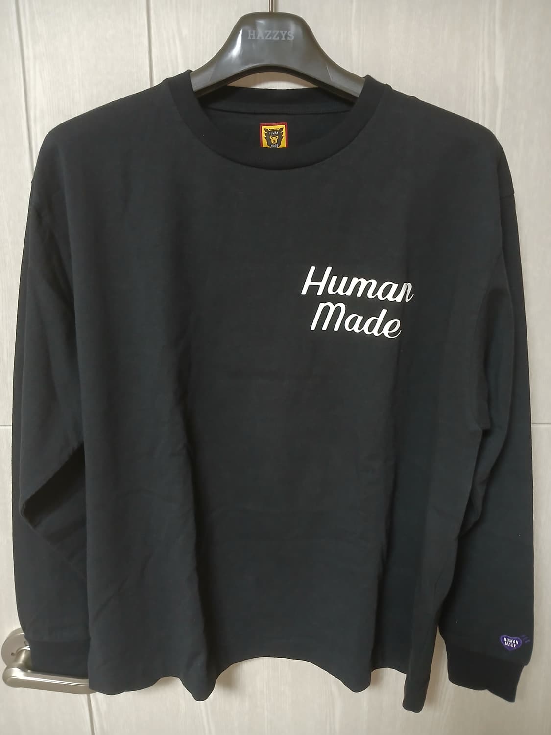 휴먼메이드 롱슬리브 블랙 XL 새상품 상품이미지1