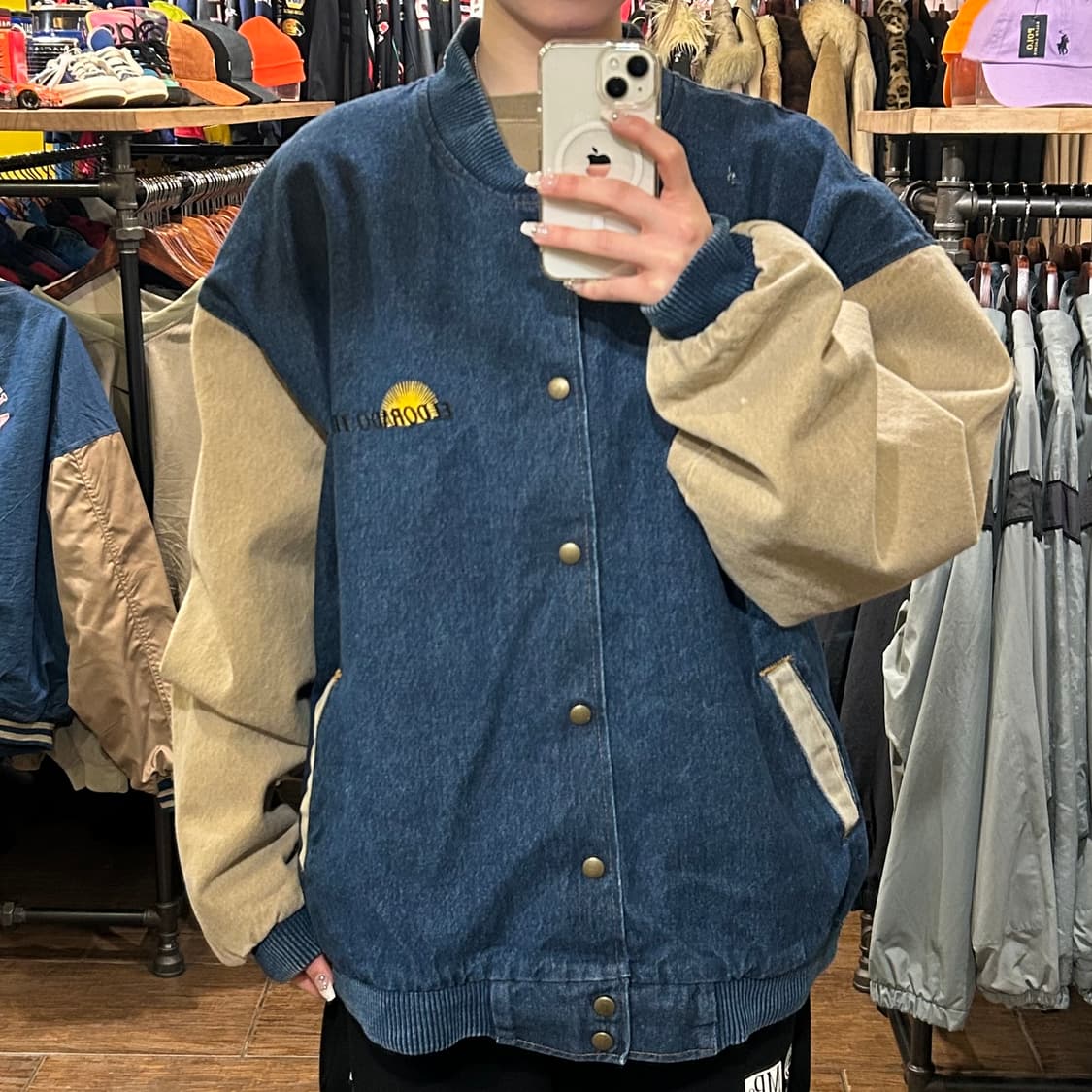 [HI] VTG 데님 바시티 진청  상품이미지1