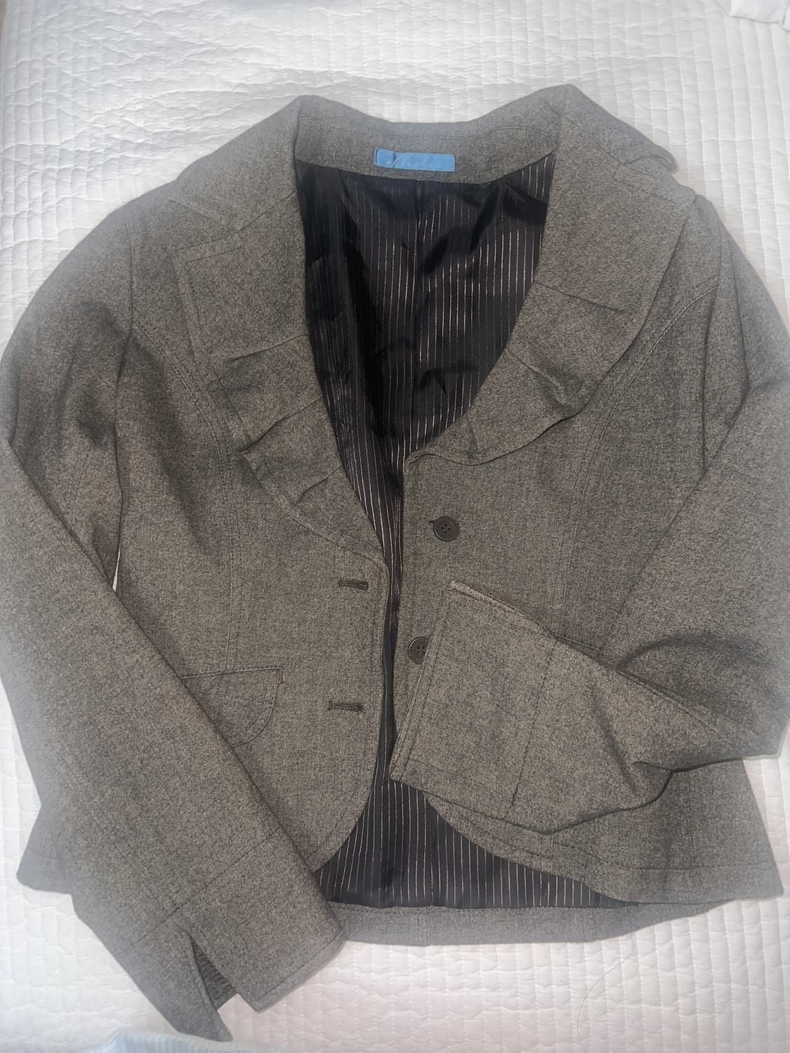 Frill lace brown jacket 상품이미지1