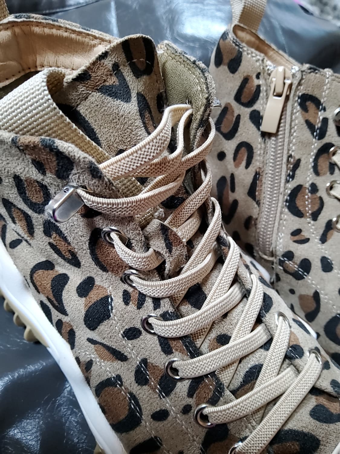 레오파드 하이탑 스니커즈 235 상품이미지2