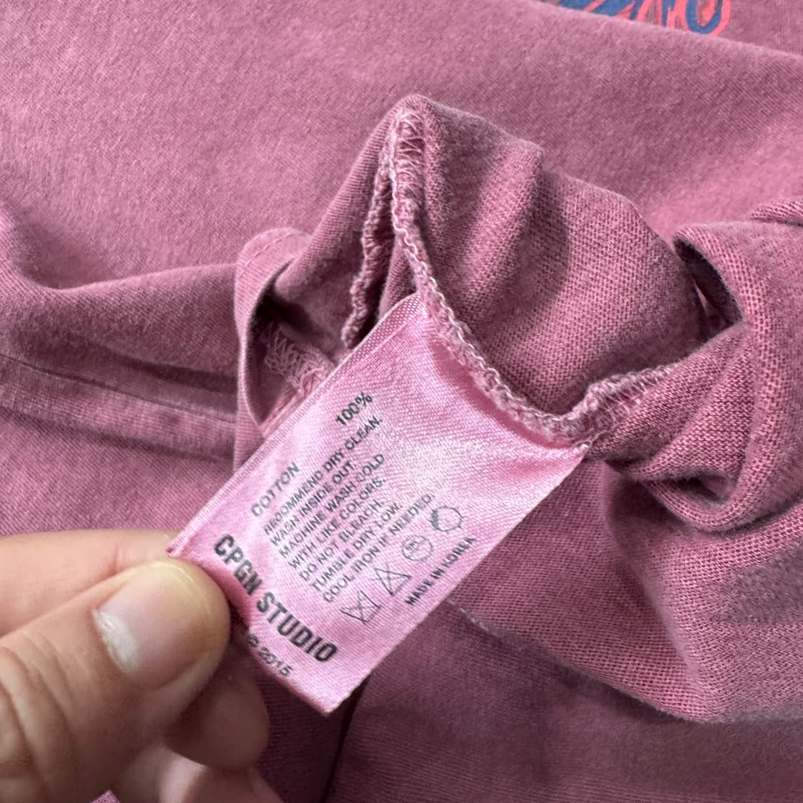 꼼파뇨  Mad Hoppi 피그먼트 반팔티 더스티핑크 상품이미지5