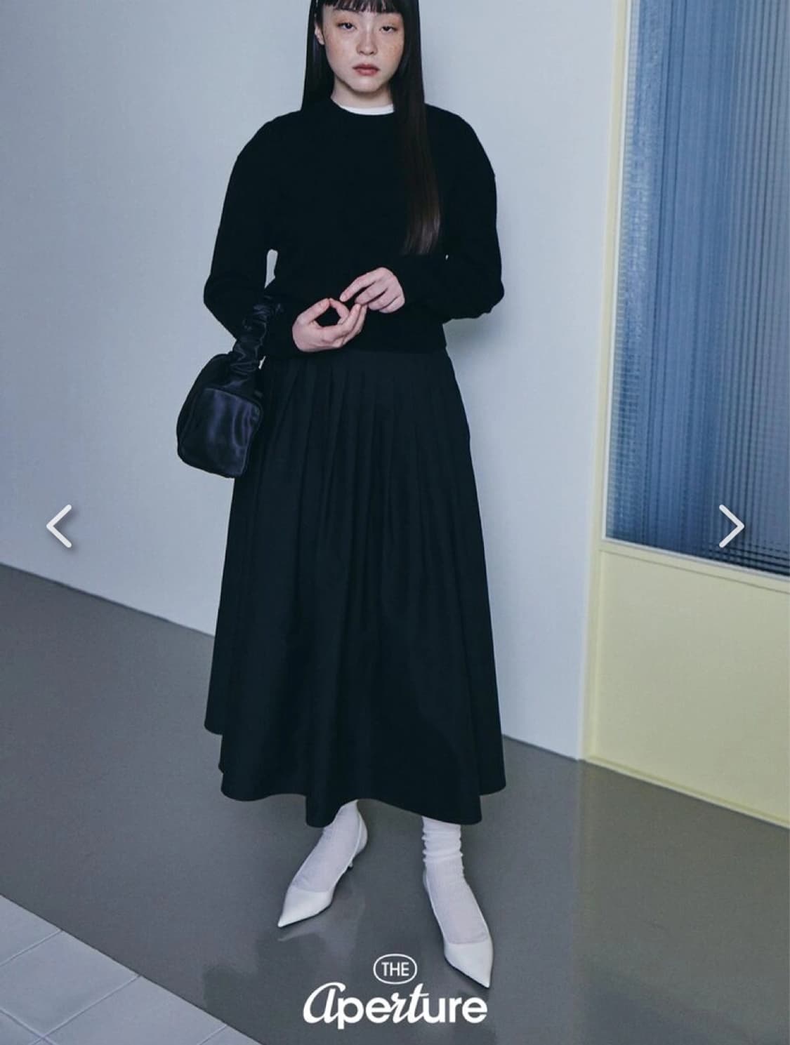 (새상품)The Aperture 디 에퍼처 핀턱 스커트 상품이미지2