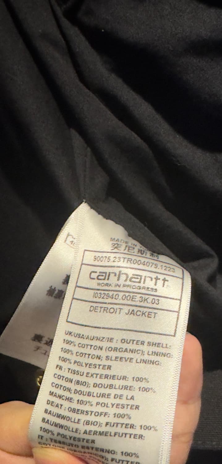 칼하트 윕 Detroit Jacket Black L 라지 상품이미지3