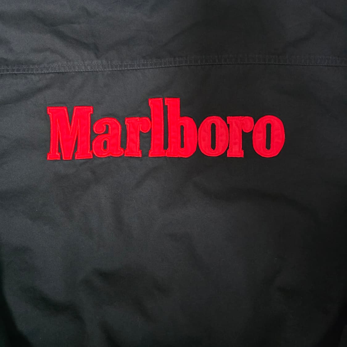 [XL] 90s 빈티지 말보로 리버시블 봄버 자켓 블랙/레드 스테인 상품이미지2