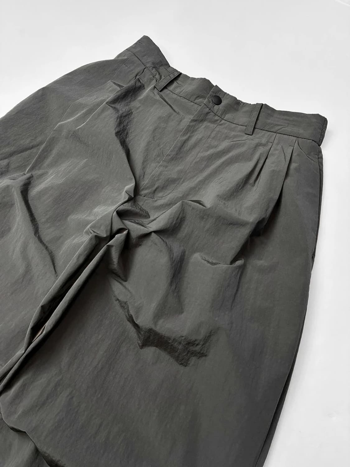 인스펙터 INSPECTOR 나일론 투턱 와이드 팬츠 PN5218 상품이미지3