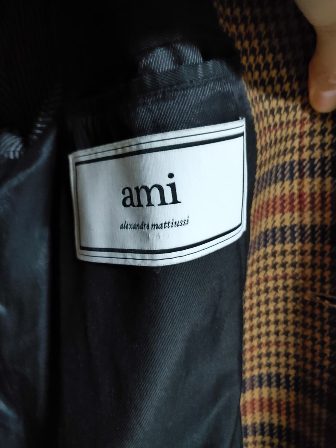 아미 ami 컬렉션 체크 로브 코트 팝니다 상품이미지7