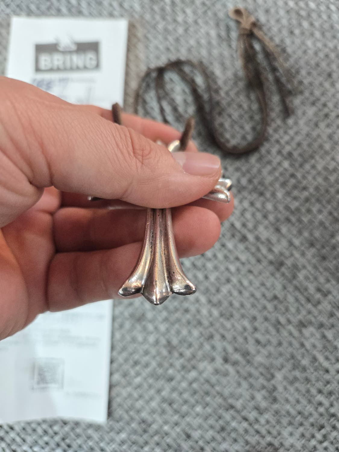 정품 크롬하츠 라지 크로스 펜던트 상품이미지5