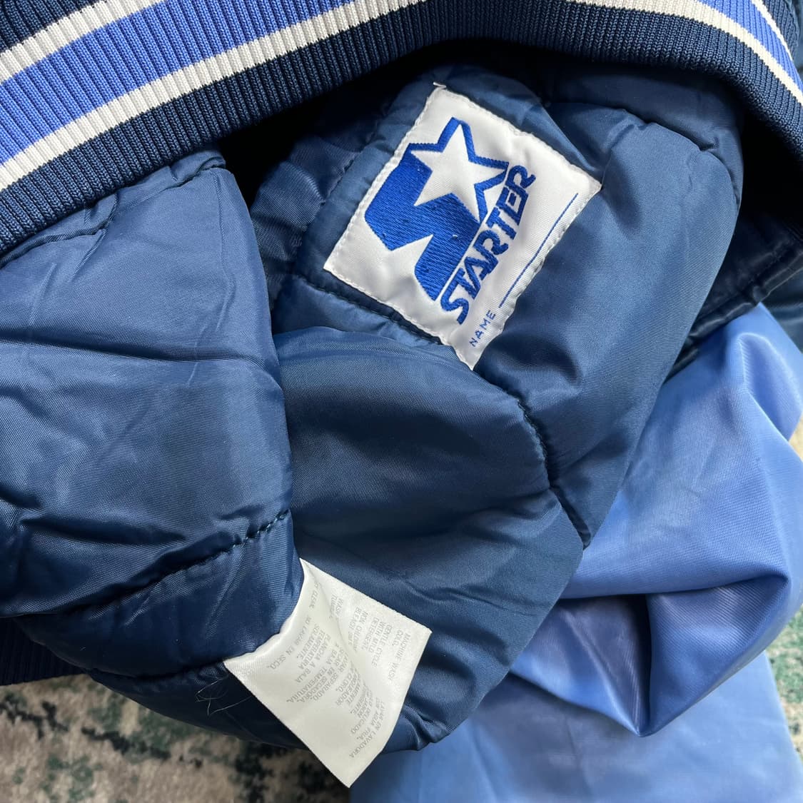 90s 스타터 MLB 에인절스 베이스볼 봄버 바시티 자켓 상품이미지4