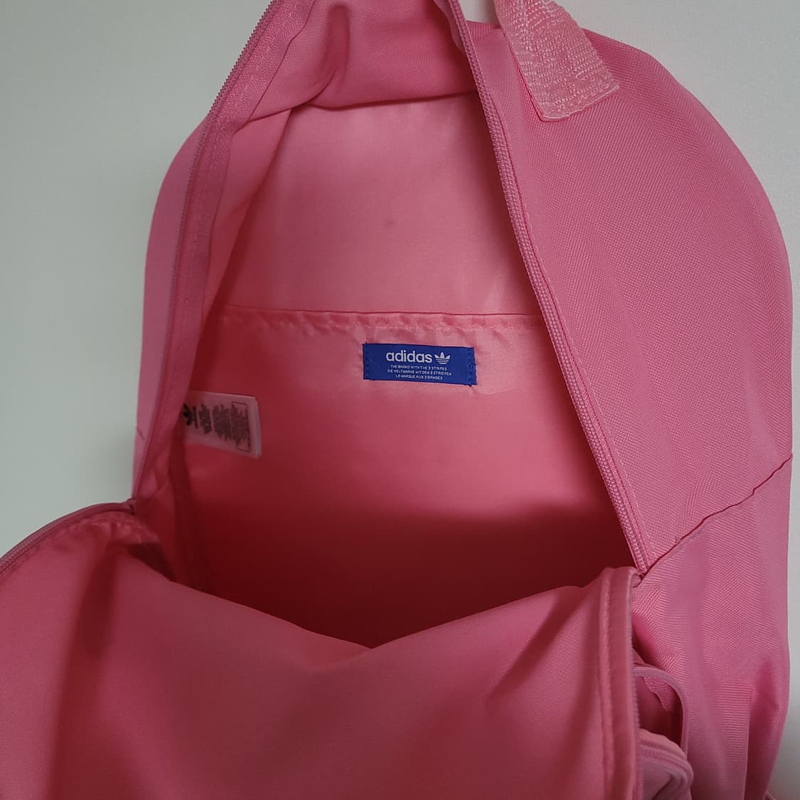 ADIDAS 아디다스 빅로고 핑크 백팩 가방 상품이미지3