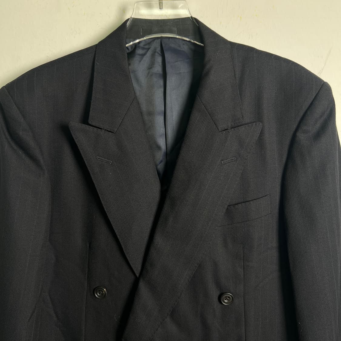 버버리 런던 블랙 스트라이프 더블 브레스티드 블레이저  상품이미지4