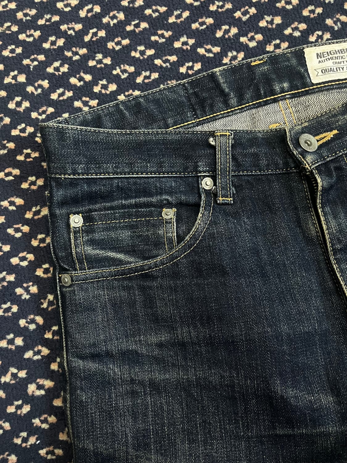 네이버후드 셀비지 데님 팬츠 상품이미지3