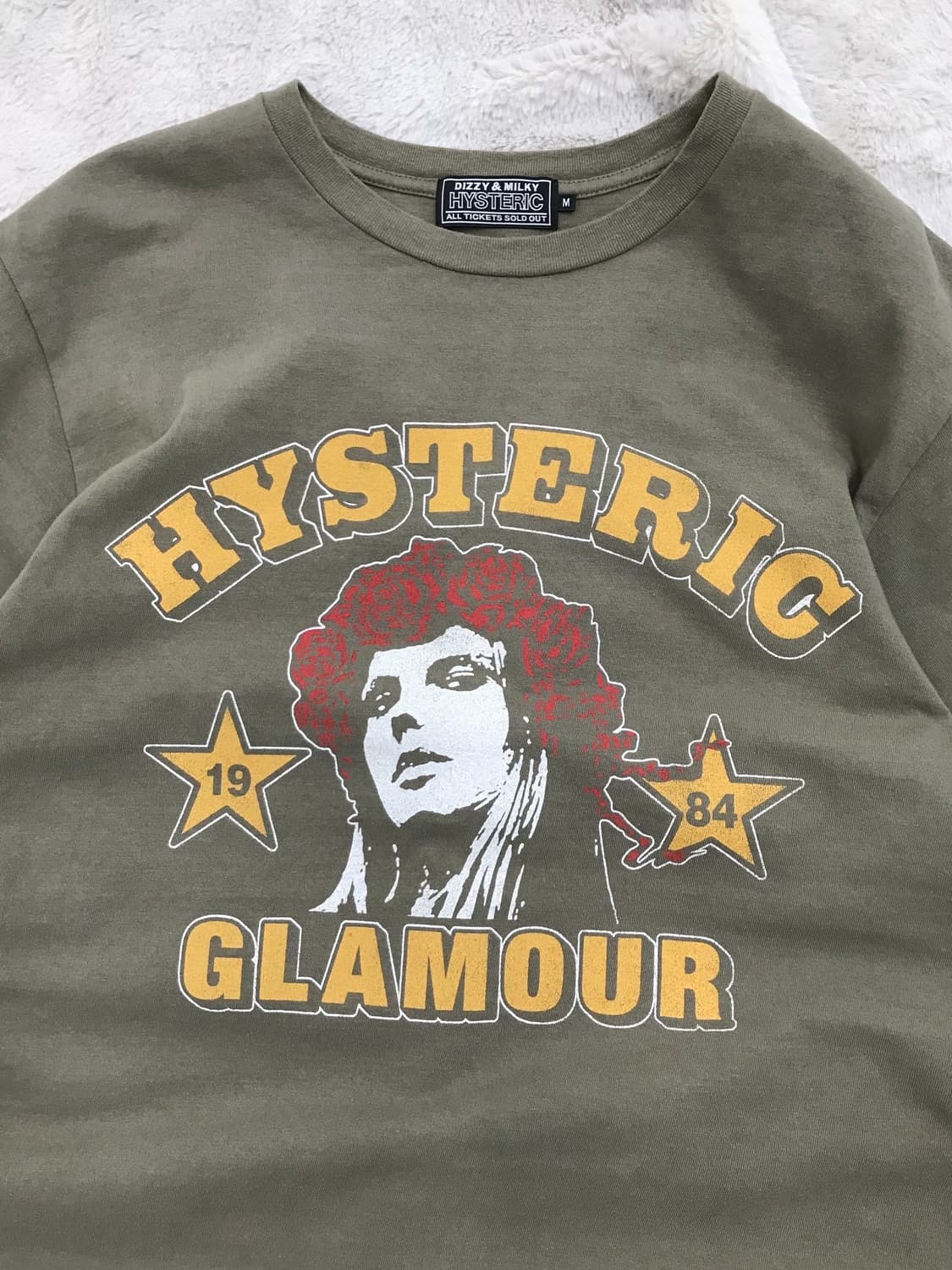 < Hysteric Glamour His Girl Khaki T-shir 상품이미지9