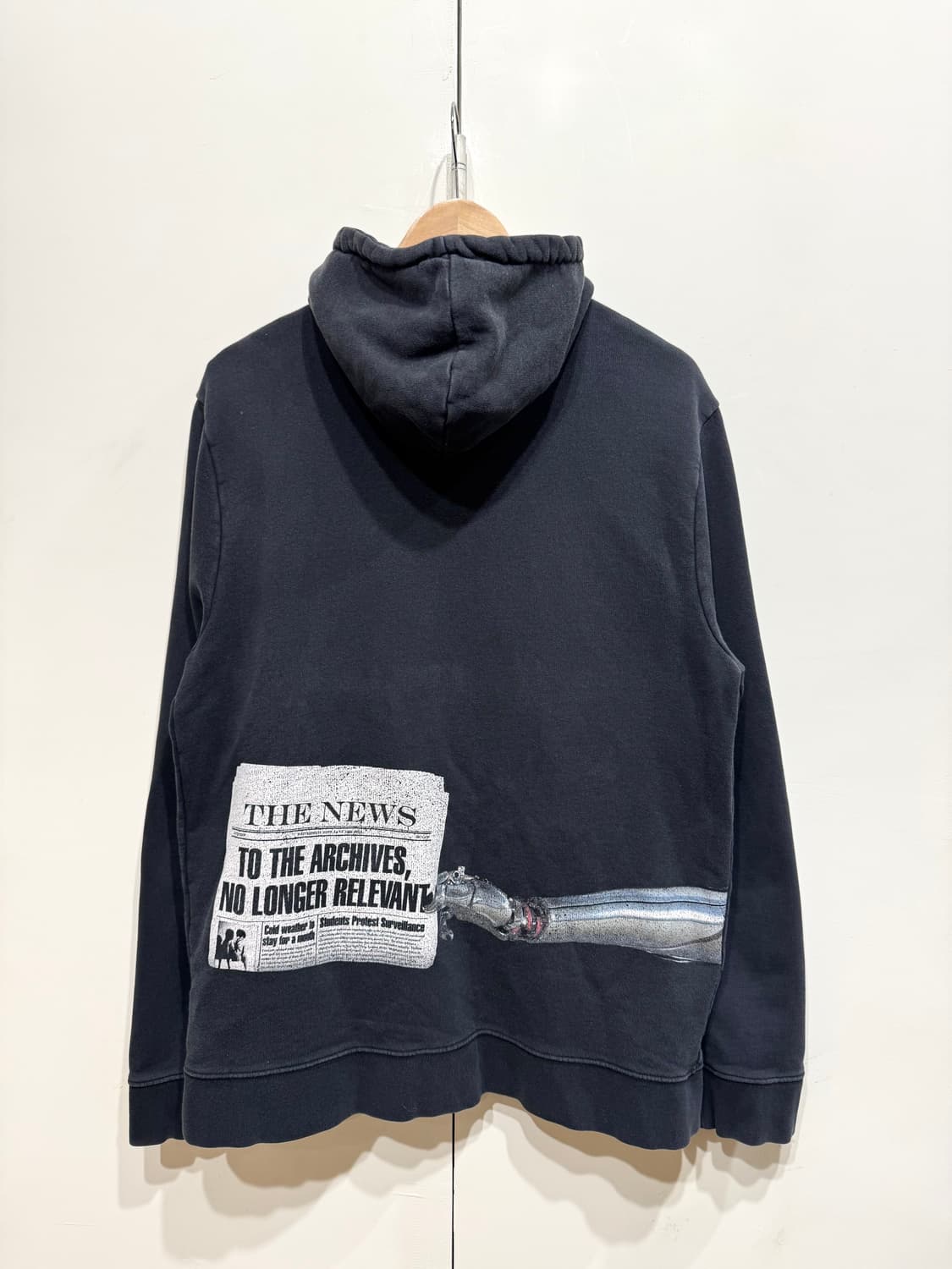 15FW 라프시몬스 로고 패치 후드집업 상품이미지4