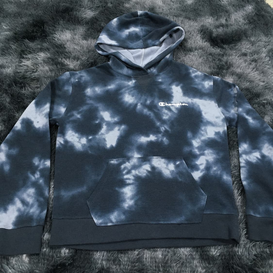 투티/0263 챔피온 타이다이 후드티 기모 그레이 스웻셔츠 상품이미지3