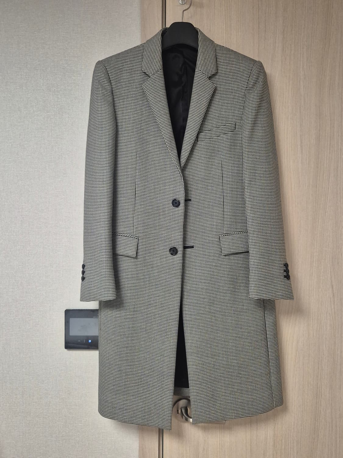 고급울헤링본코트 싱글코트 상품이미지1