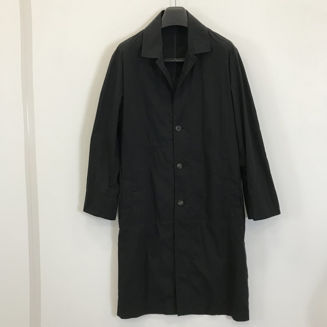 타임옴므 블랙 트렌치코트 홑겹 [95] 상품이미지1