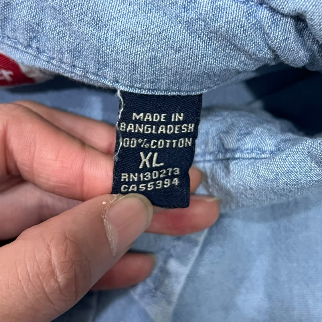 랭글러 투포켓 데님셔츠 s08061 상품이미지8