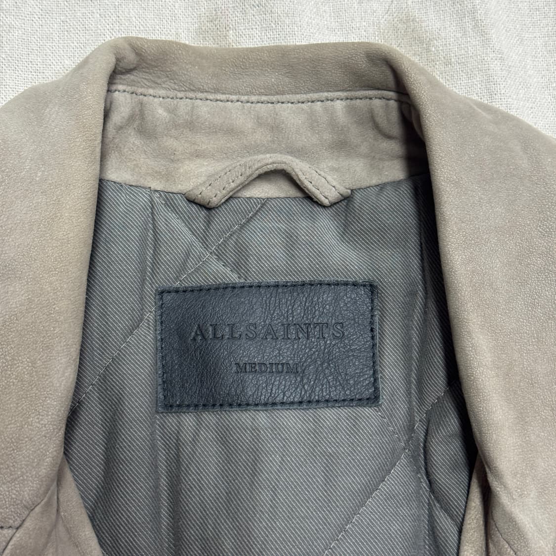 올세인츠 켄지 양가죽 스웨이드 바이커 자켓 M 상품이미지7