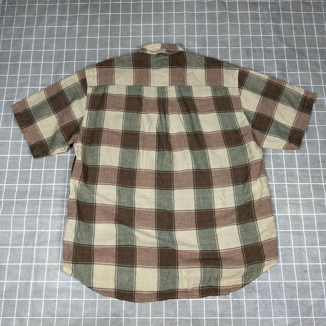 팀버랜드 오버 체크 반팔 셔츠 L 상품이미지3