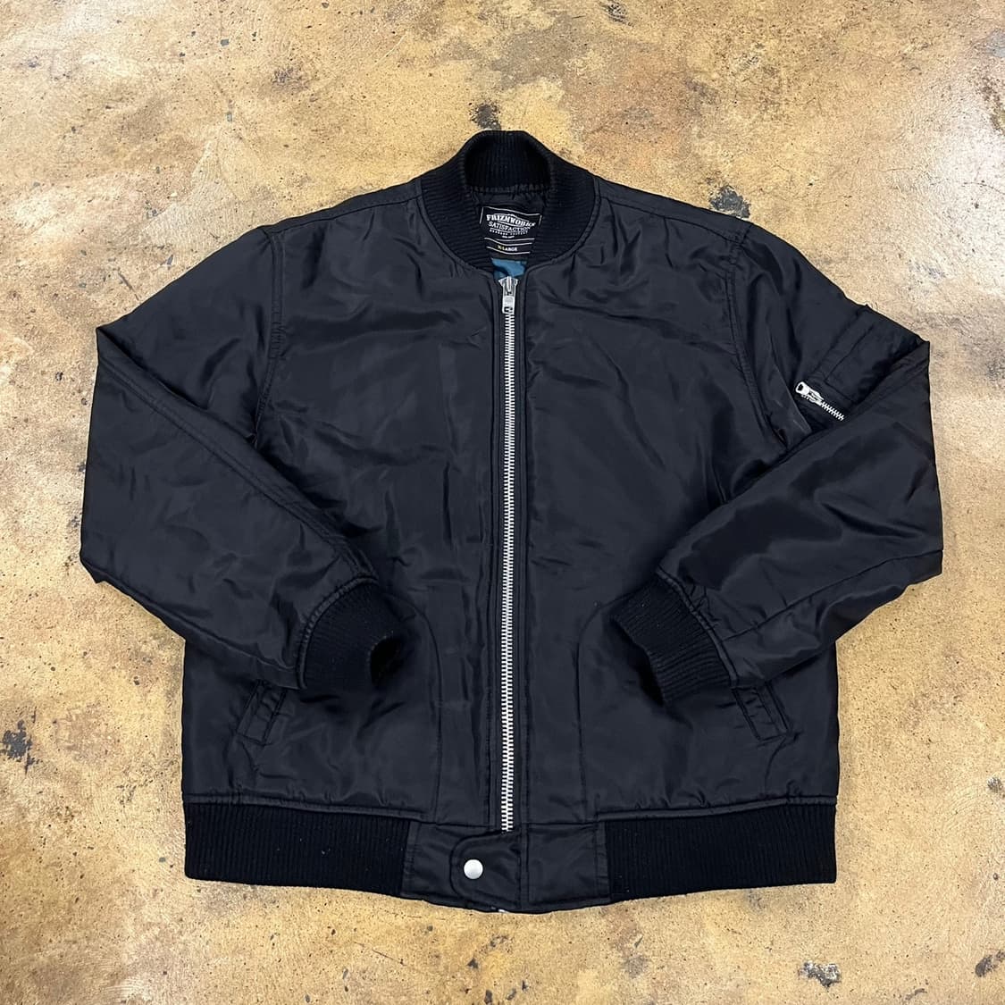 [정품/XL] 프리즘웍스 블랙 봄버 자켓 b17 상품이미지2