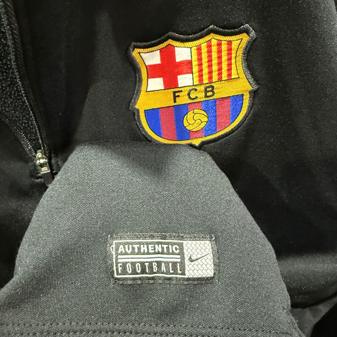 M 나이키 FC 바르셀로나 축구팀 드릴탑 반집업 트레이닝 롱슬리브 긴팔 상품이미지4