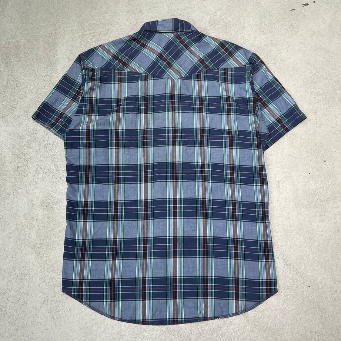 랭글러 웨스턴 체크하프셔츠 s10597 상품이미지2