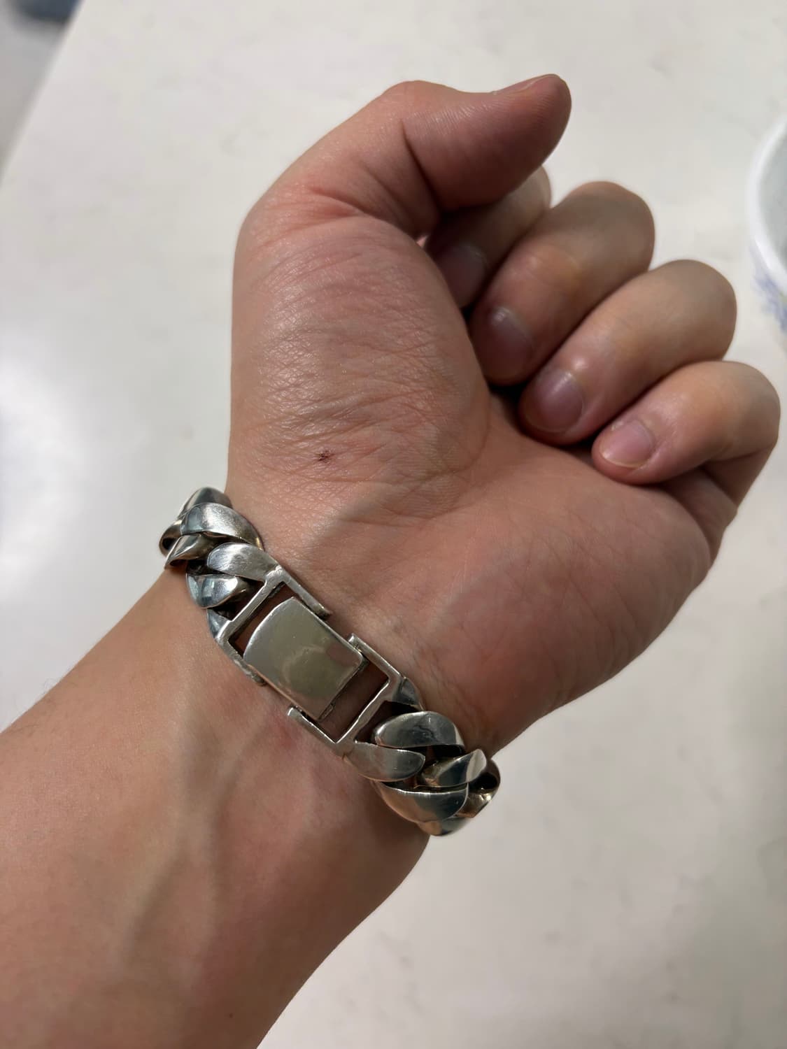 애플워치 925 실버 체인 스트랩 상품이미지3