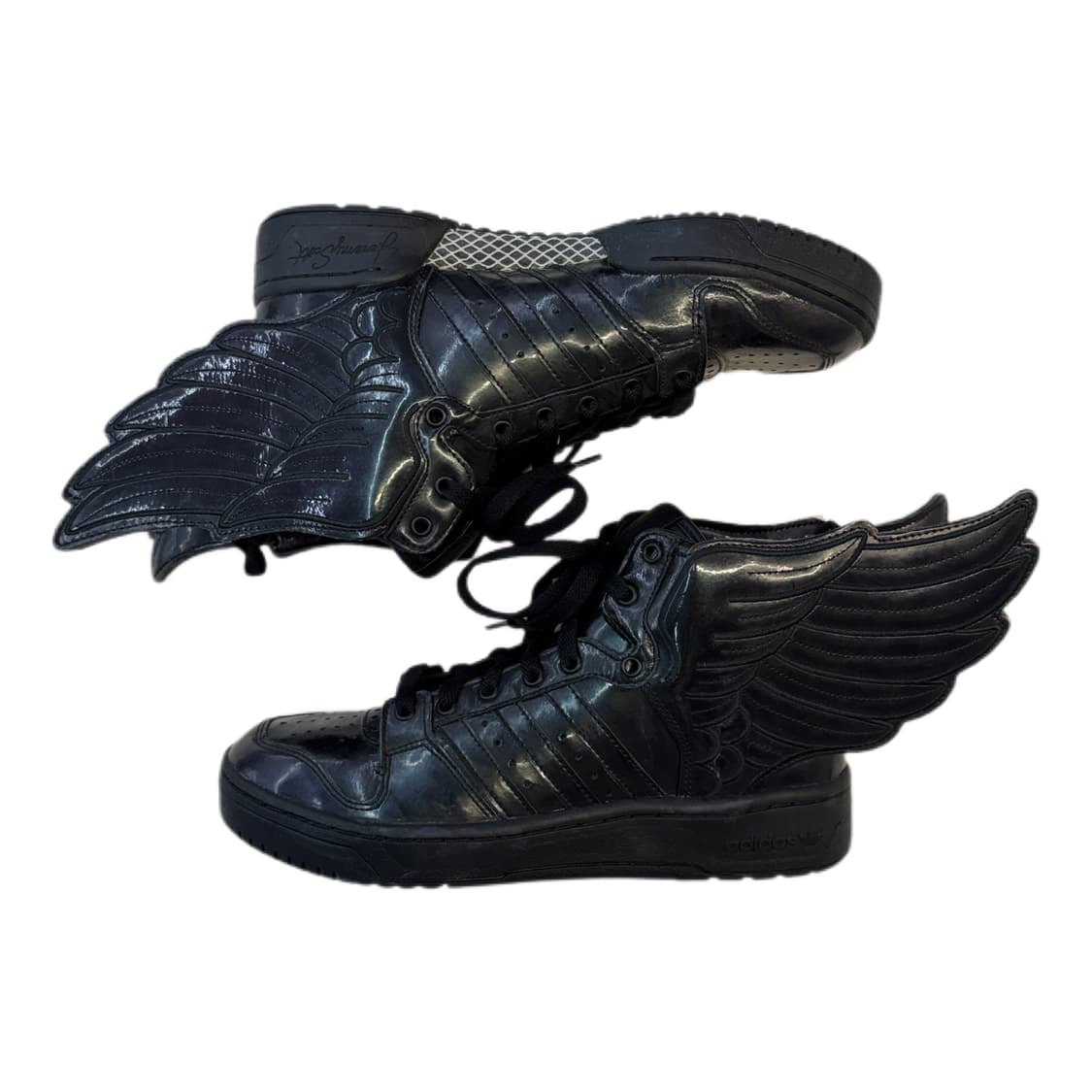 아디다스 X 제레미스캇 유광 블랙 윙 2.0 슈즈 260 상품이미지3
