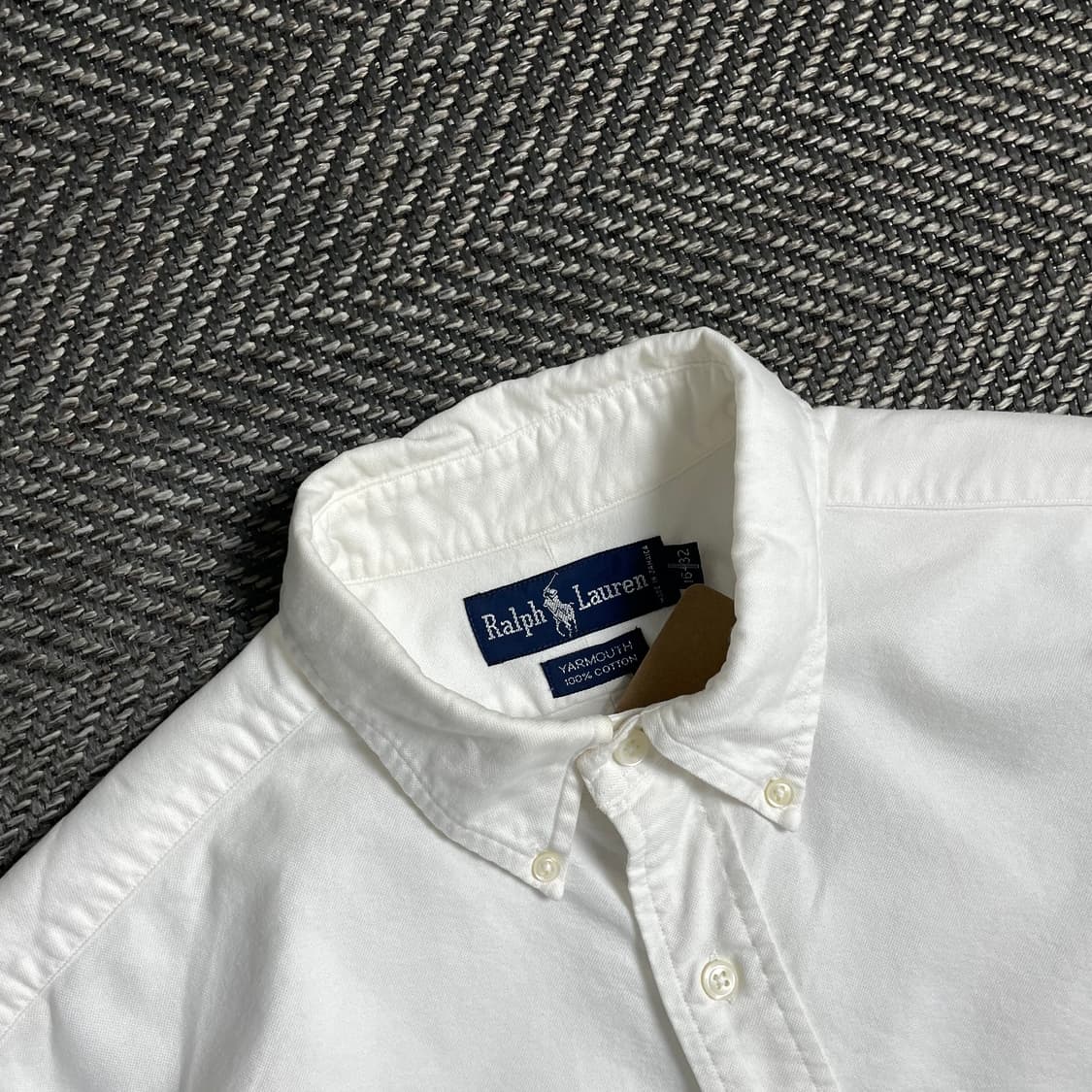폴로 랄프로렌 옥스포드 화이트 컷팅 크롭 셔츠o 4815 상품이미지5