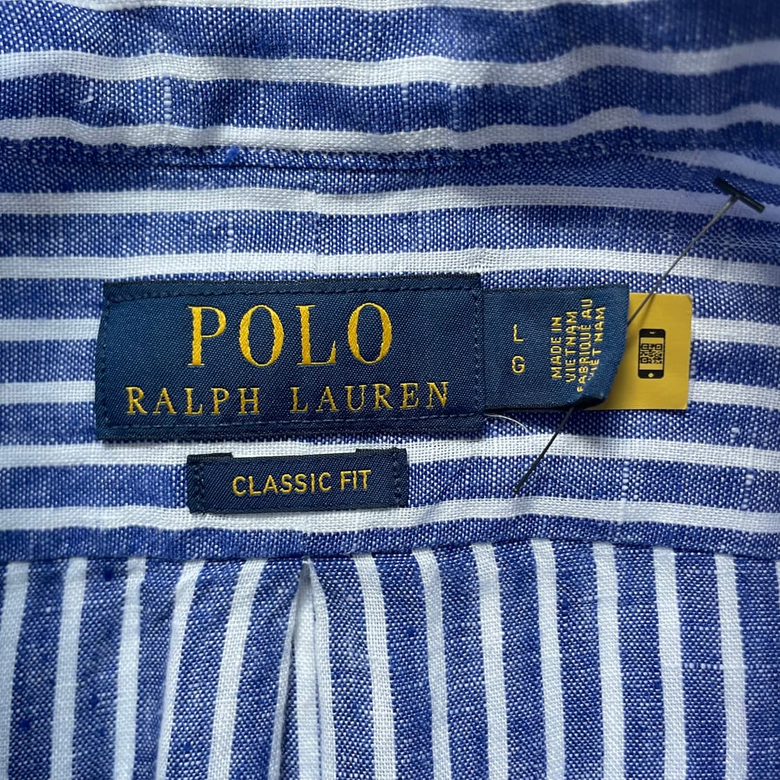 Polo  폴로 랄프로렌 Qr신형 린넨 스트라이프 셔츠 상품이미지3