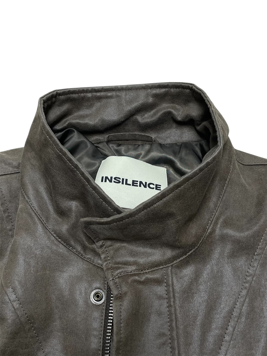 인사일런스 크랙 스웨이드 자켓 브라운 S 상품이미지5