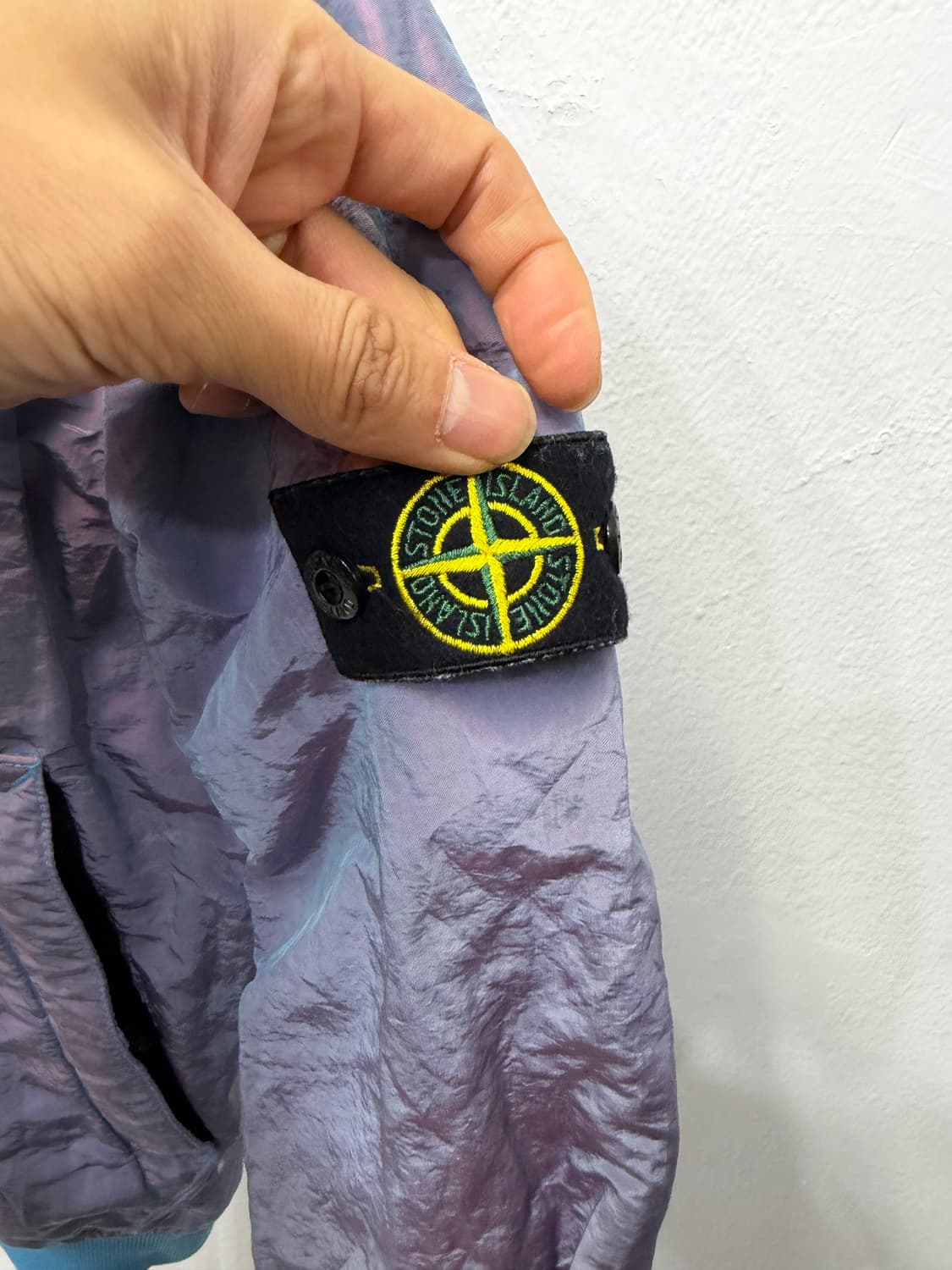 매장판정품) 스톤아일랜드 주니어 샴브레이 봄버 자켓 8y 상품이미지3