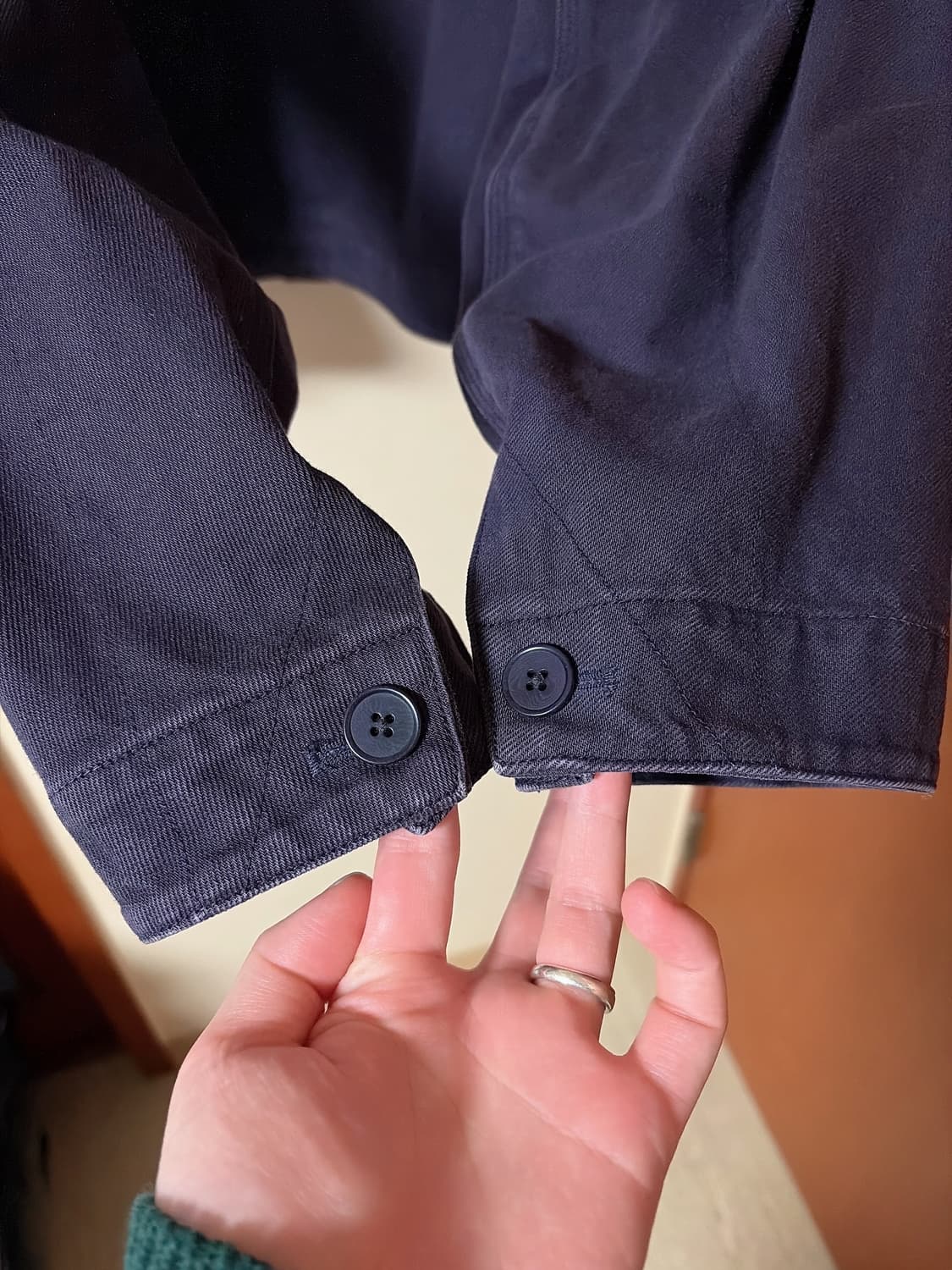 누마레 가먼트다잉 자켓 퍼플 L 판매합니다 ! 상품이미지5