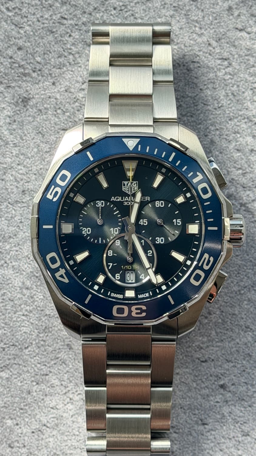 태그호이어 아쿠아레이서 크로노그래프 시계 판매합니다. 상품이미지1