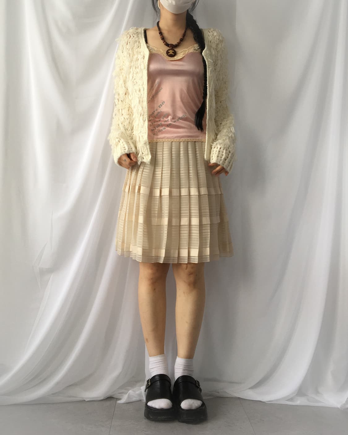 Fluffy knit open cardigan 상품이미지1