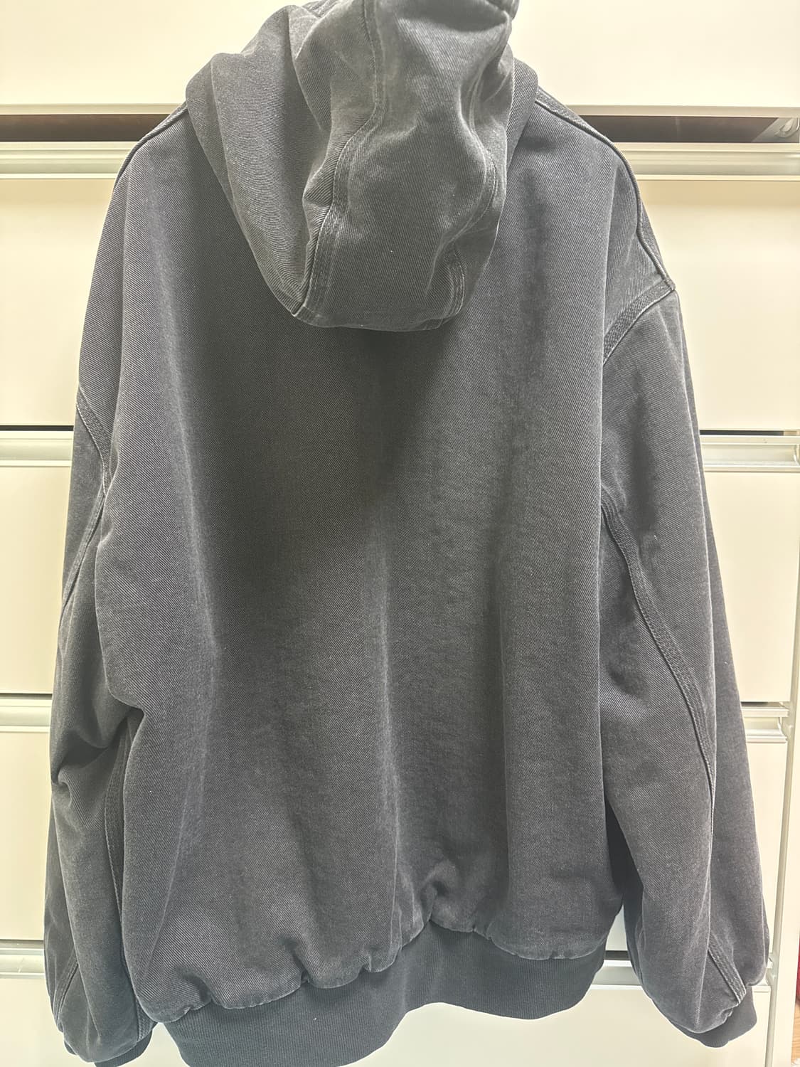 칼하트 WIP 메이틀랜드 데님 OG 액티브 자켓 블랙 스톤 워시드 상품이미지2