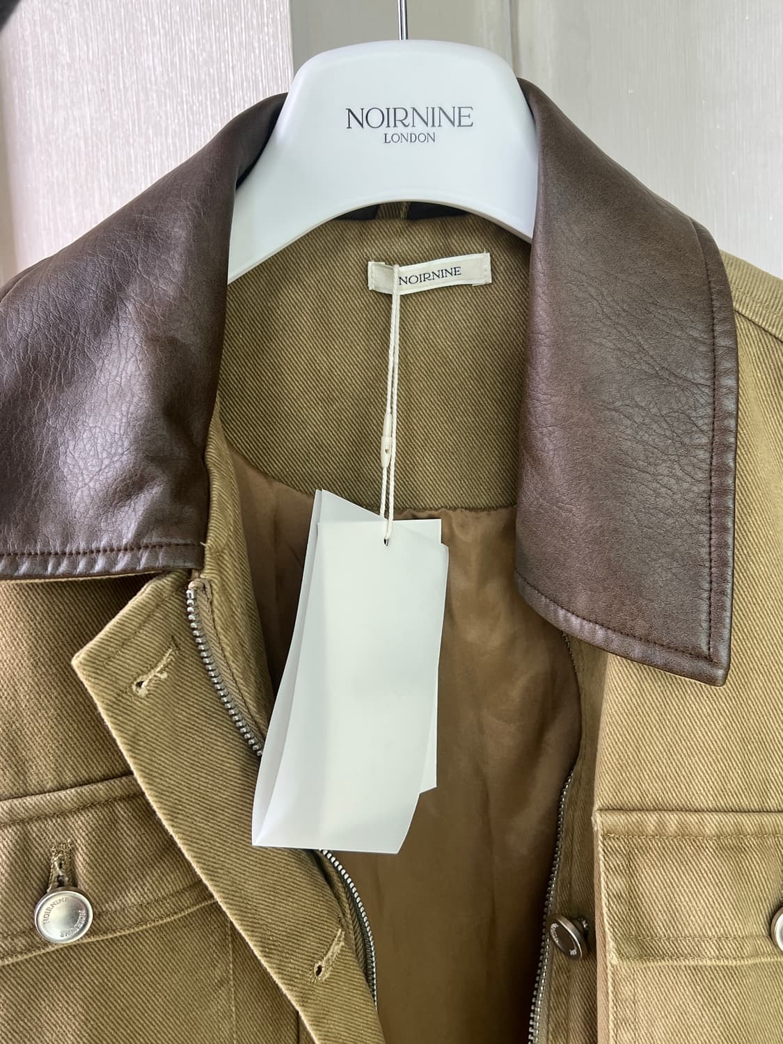 새제품)이시안 누아르나인자켓 베이지 상품이미지6