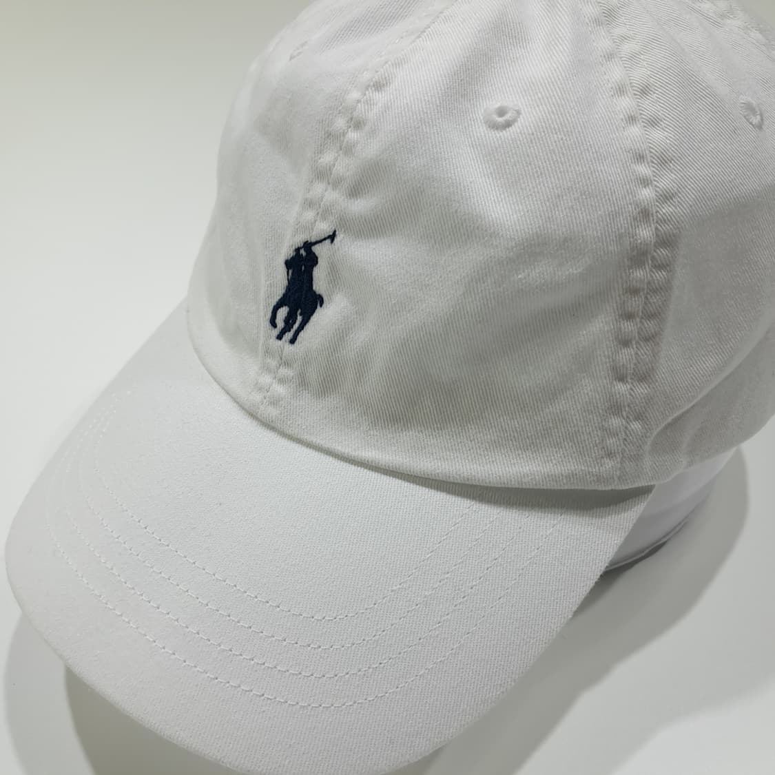 CL422 폴로 다크네이비 포니 화이트 볼캡 모자 상품이미지1