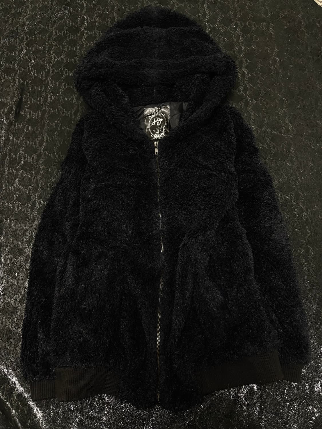 “Vintage” Y2K Black Fleece Over-Hoodie Z 상품이미지5