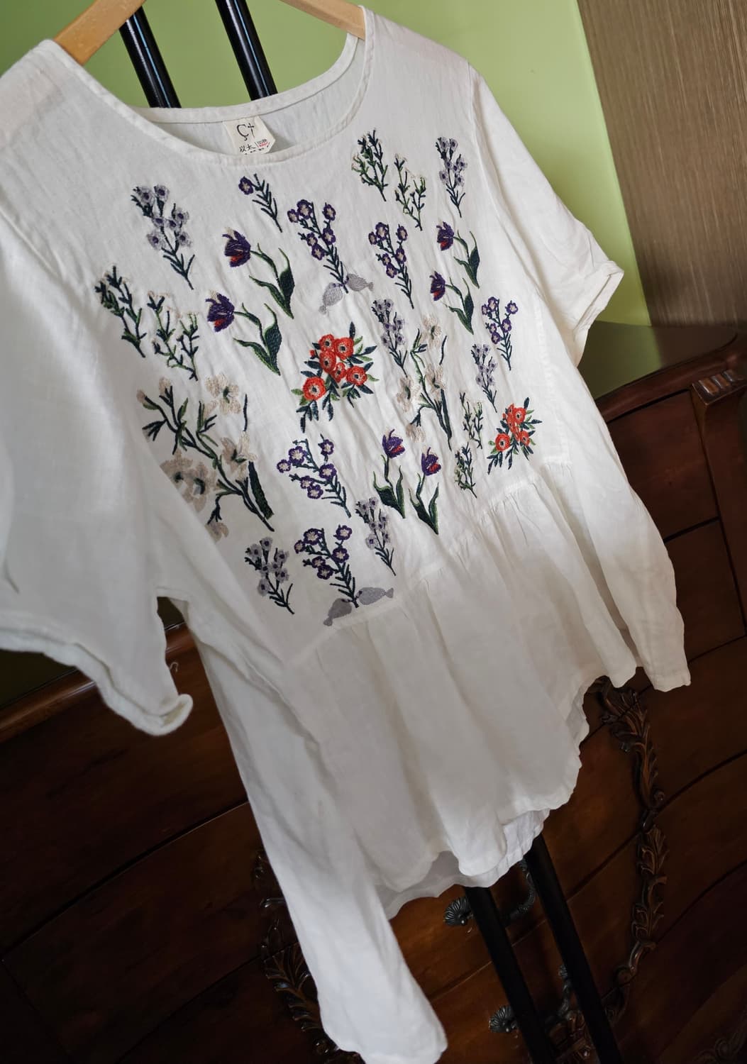 린넨 자수 블라우스 상품이미지3