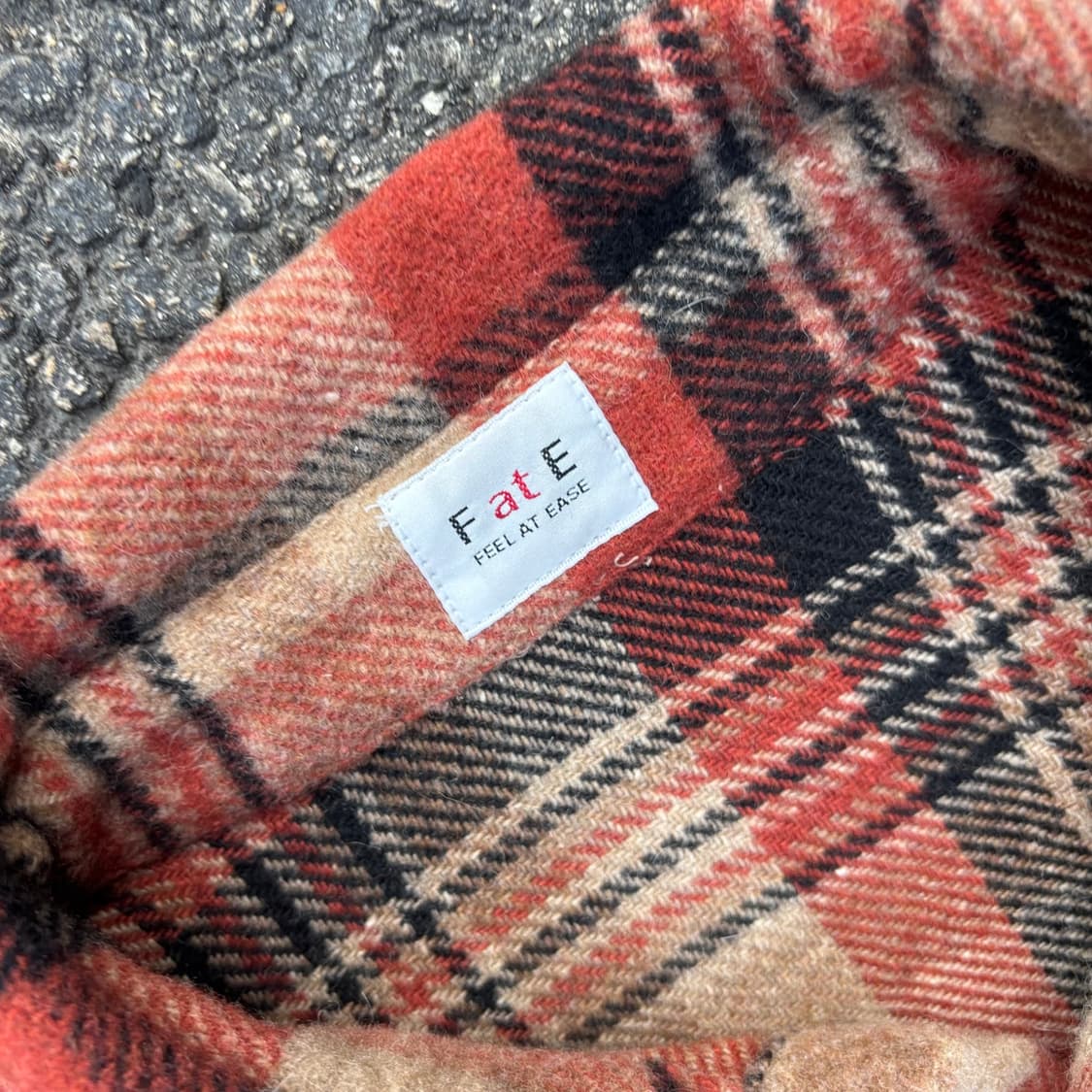 Fate 헤비 울 체크셔츠 상품이미지3