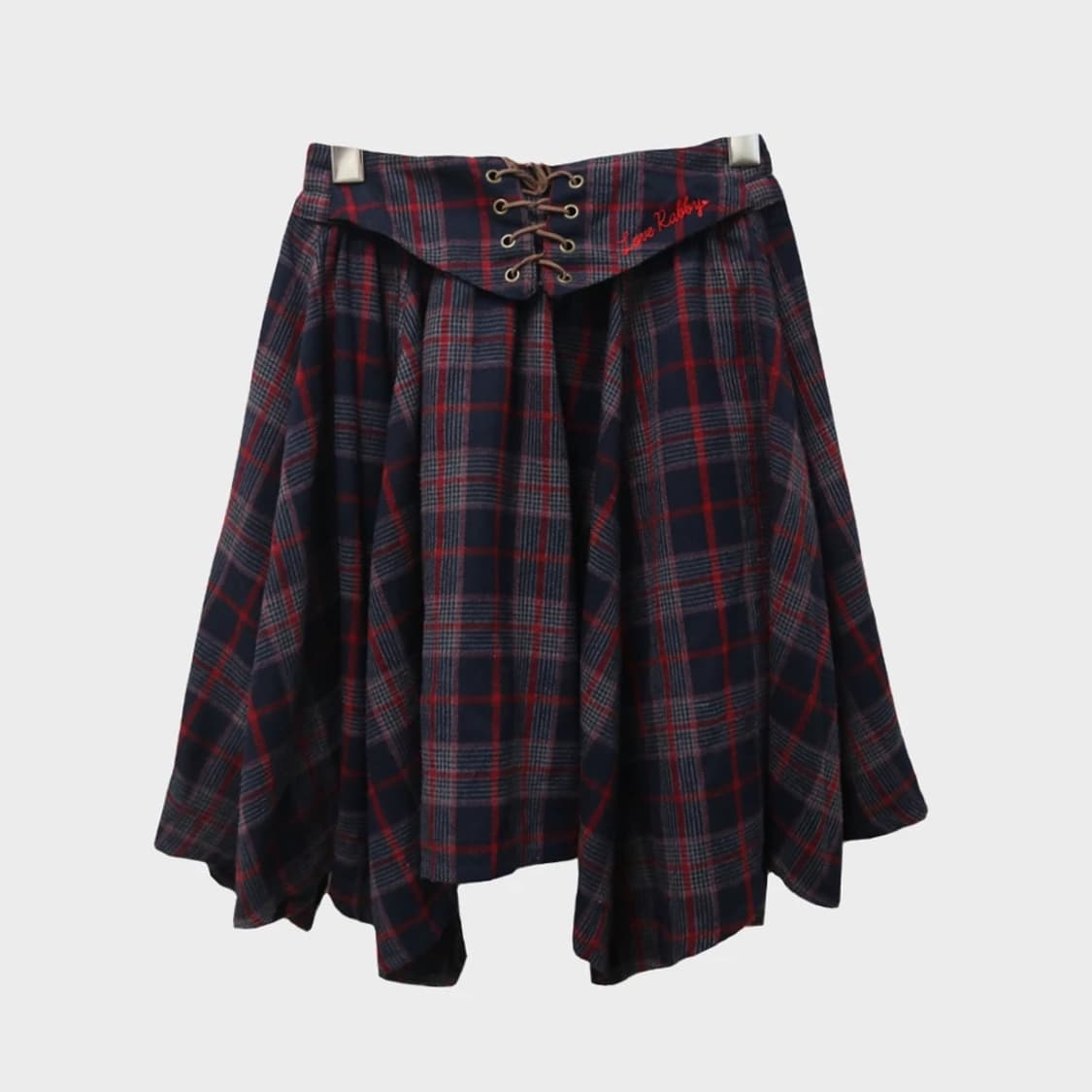 LOVE RABBY 체크 언발 스커트 64624 상품이미지1