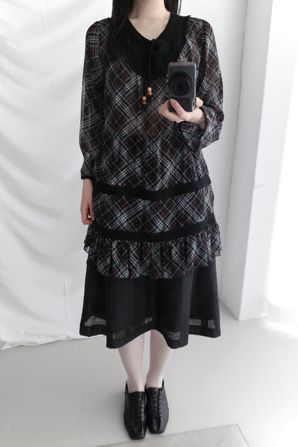 check crochet blouse  상품이미지7