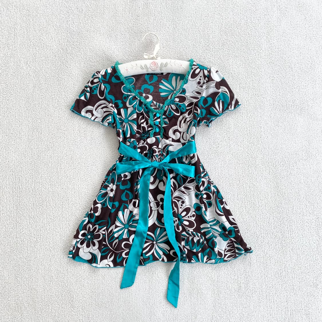 pendora ♥ 펜도라 민트초코 페어리 리본 블라우스 상품이미지1