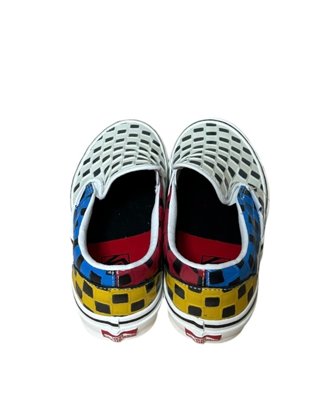 반스(vans) 슬립온 애너하임 팩토리 레더 체커보드 멀티컬러 270 상품이미지4